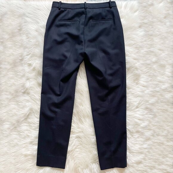 MM Lafleur Dark Navy Blue Mejia Washable Virgin Wool Twill Trouser Pants - Picture 4 of 7